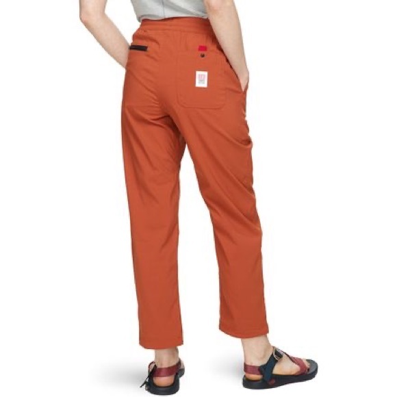NWOT Topo Designs Women’s Boulder Climbing/Hiking Pants - Orange/Rust - Medium - Picture 4 of 15